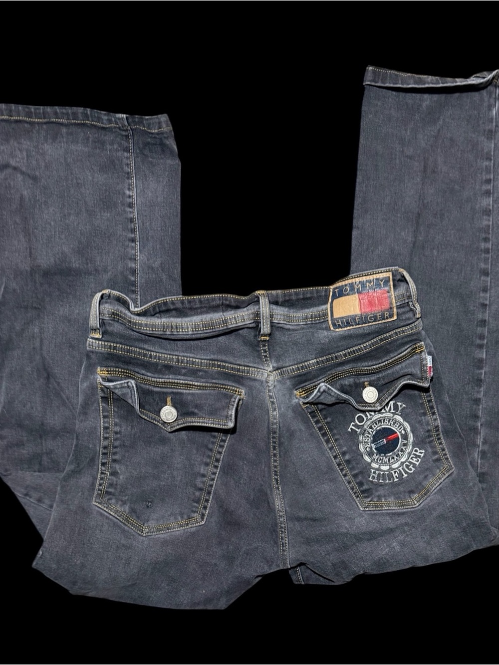 Tommy Hilfiger Dark Wash Jeans - Signature Back Pocket
